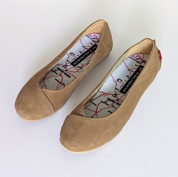 🇨🇦 🇪🇹 Oliberte Misindi Leather Ballet Flat Shoes Fair Trade Made In Ethiopia - Picture 2 of 10